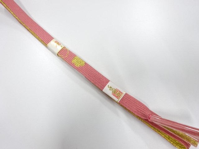 JAPANESE KIMONO / UNUSED KOREI HAND-TIED OBIJIME